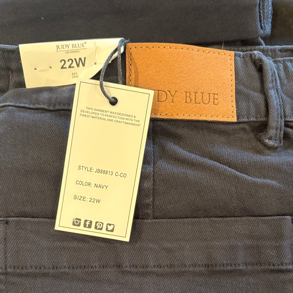 Judy Blue Dark Denim Plus Size Jeans